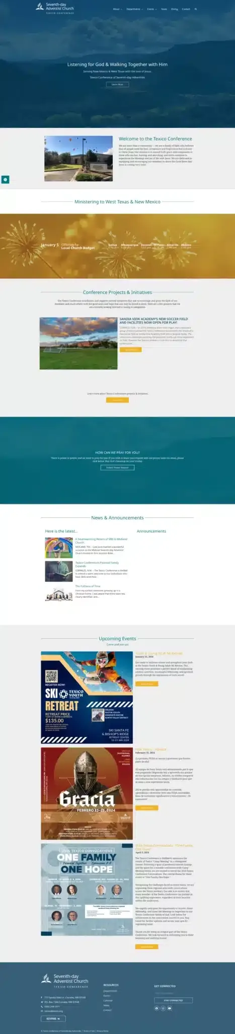 Nonprofit organization website design