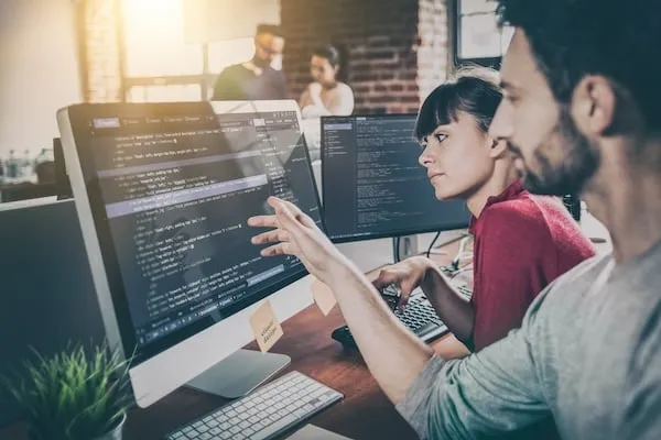 Website Design. Developing Programming And Coding Technologies.
